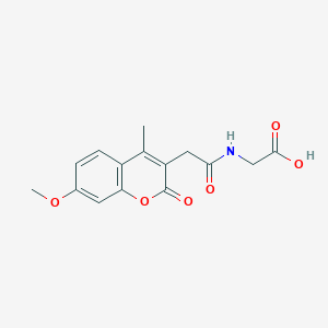 N-[(7-methoxy-4-methyl-2-oxo-2H-chromen-3-yl)acetyl]glycine