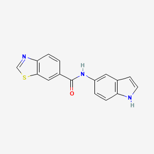 N-(1H-indol-5-yl)-1,3-benzothiazole-6-carboxamide