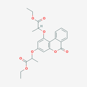 diethyl 2,2'-[(6-oxo-6H-benzo[c]chromene-1,3-diyl)bis(oxy)]dipropanoate