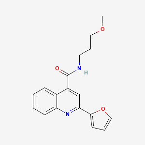 2-(furan-2-yl)-N-(3-methoxypropyl)quinoline-4-carboxamide