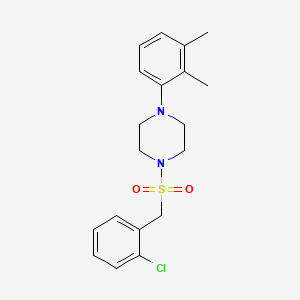 molecular formula C19H23ClN2O2S B11162868 1-[(2-Chlorobenzyl)sulfonyl]-4-(2,3-dimethylphenyl)piperazine 