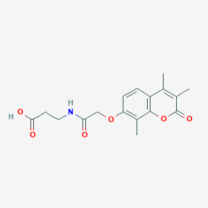 3-({2-[(3,4,8-trimethyl-2-oxo-2H-chromen-7-yl)oxy]acetyl}amino)propanoic acid