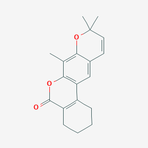 7,9,9-trimethyl-1,2,3,4-tetrahydro-5H,9H-benzo[c]pyrano[3,2-g]chromen-5-one