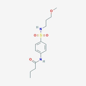 N-{4-[(3-methoxypropyl)sulfamoyl]phenyl}butanamide