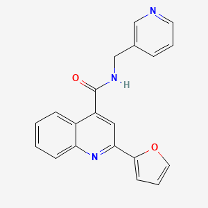 2-(2-furyl)-N-(3-pyridylmethyl)-4-quinolinecarboxamide