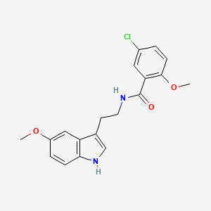 5-chloro-2-methoxy-N-[2-(5-methoxy-1H-indol-3-yl)ethyl]benzamide