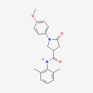 N-(2,6-dimethylphenyl)-1-(4-methoxyphenyl)-5-oxopyrrolidine-3-carboxamide