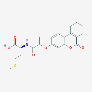 molecular formula C21H25NO6S B11163075 N-{2-[(6-oxo-7,8,9,10-tetrahydro-6H-benzo[c]chromen-3-yl)oxy]propanoyl}-L-methionine 