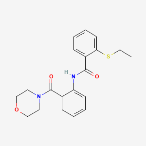 molecular formula C20H22N2O3S B11163076 2-(ethylsulfanyl)-N-[2-(morpholin-4-ylcarbonyl)phenyl]benzamide 