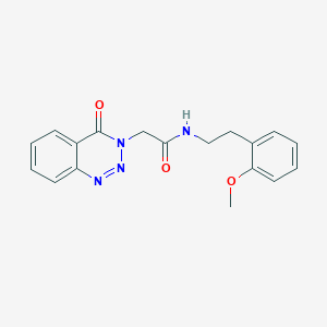 N-(2-methoxyphenethyl)-2-[4-oxo-1,2,3-benzotriazin-3(4H)-yl]acetamide