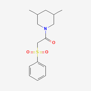 1-(3,5-Dimethylpiperidin-1-yl)-2-(phenylsulfonyl)ethanone