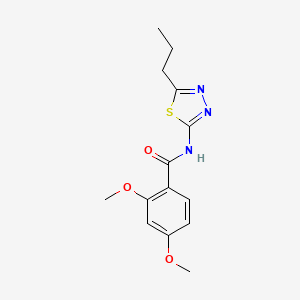 2,4-dimethoxy-N-(5-propyl-1,3,4-thiadiazol-2-yl)benzamide