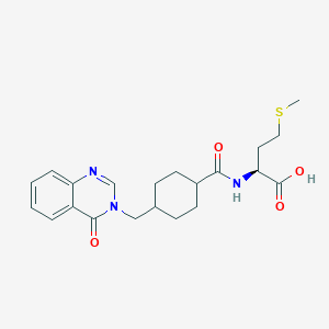 N-({trans-4-[(4-oxoquinazolin-3(4H)-yl)methyl]cyclohexyl}carbonyl)-L-methionine