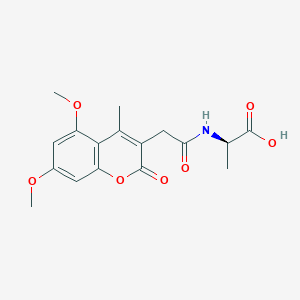 N-[(5,7-dimethoxy-4-methyl-2-oxo-2H-chromen-3-yl)acetyl]-D-alanine