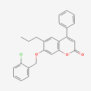 7-[(2-chlorobenzyl)oxy]-4-phenyl-6-propyl-2H-chromen-2-one