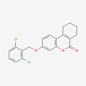 3-[(2,6-dichlorobenzyl)oxy]-7,8,9,10-tetrahydro-6H-benzo[c]chromen-6-one