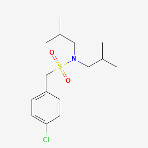 1-(4-chlorophenyl)-N,N-bis(2-methylpropyl)methanesulfonamide