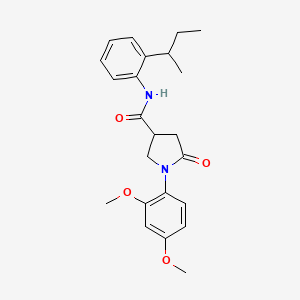 N-[2-(butan-2-yl)phenyl]-1-(2,4-dimethoxyphenyl)-5-oxopyrrolidine-3-carboxamide