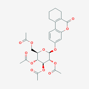 molecular formula C27H30O12 B11163362 6-oxo-7,8,9,10-tetrahydro-6H-benzo[c]chromen-3-yl 2,3,4,6-tetra-O-acetyl-beta-D-glucopyranoside 