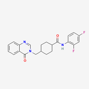 trans-N-(2,4-difluorophenyl)-4-[(4-oxoquinazolin-3(4H)-yl)methyl]cyclohexanecarboxamide