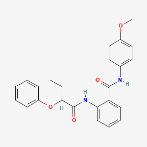 molecular formula C24H24N2O4 B11163397 N-(4-methoxyphenyl)-2-[(2-phenoxybutanoyl)amino]benzamide 