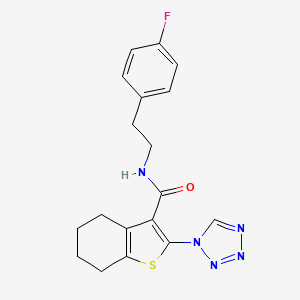 N-[2-(4-fluorophenyl)ethyl]-2-(1H-tetrazol-1-yl)-4,5,6,7-tetrahydro-1-benzothiophene-3-carboxamide