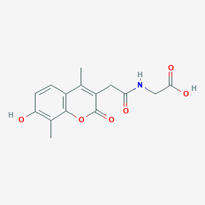 N-[(7-hydroxy-4,8-dimethyl-2-oxo-2H-chromen-3-yl)acetyl]glycine