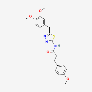 N-[5-(3,4-dimethoxybenzyl)-1,3,4-thiadiazol-2-yl]-3-(4-methoxyphenyl)propanamide