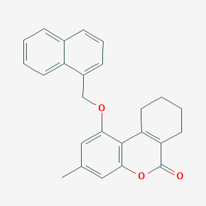 3-methyl-1-(naphthalen-1-ylmethoxy)-7,8,9,10-tetrahydro-6H-benzo[c]chromen-6-one