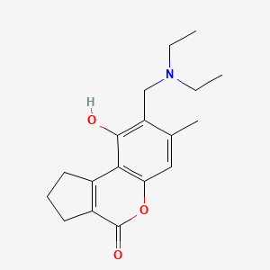 8-[(diethylamino)methyl]-9-hydroxy-7-methyl-2,3-dihydrocyclopenta[c]chromen-4(1H)-one