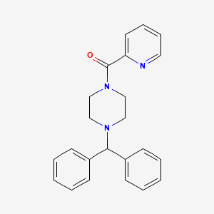 molecular formula C23H23N3O B11163623 (4-Benzhydrylpiperazino)(2-pyridyl)methanone 