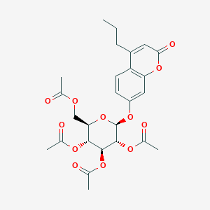 2-oxo-4-propyl-2H-chromen-7-yl 2,3,4,6-tetra-O-acetyl-beta-D-glucopyranoside