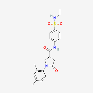 1-(2,4-dimethylphenyl)-N-[4-(ethylsulfamoyl)phenyl]-5-oxopyrrolidine-3-carboxamide