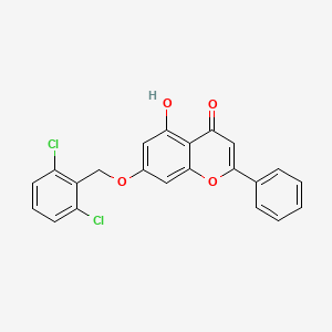 7-[(2,6-dichlorobenzyl)oxy]-5-hydroxy-2-phenyl-4H-chromen-4-one