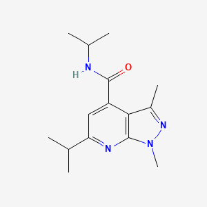 molecular formula C15H22N4O B11163657 N~4~,6-diisopropyl-1,3-dimethyl-1H-pyrazolo[3,4-b]pyridine-4-carboxamide 