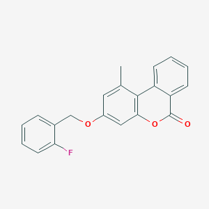 3-[(2-fluorobenzyl)oxy]-1-methyl-6H-benzo[c]chromen-6-one