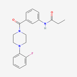 N-(3-{[4-(2-fluorophenyl)piperazin-1-yl]carbonyl}phenyl)propanamide