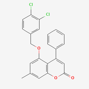 5-[(3,4-dichlorobenzyl)oxy]-7-methyl-4-phenyl-2H-chromen-2-one