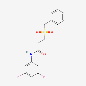 3-(benzylsulfonyl)-N-(3,5-difluorophenyl)propanamide