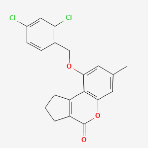 9-[(2,4-dichlorobenzyl)oxy]-7-methyl-2,3-dihydrocyclopenta[c]chromen-4(1H)-one