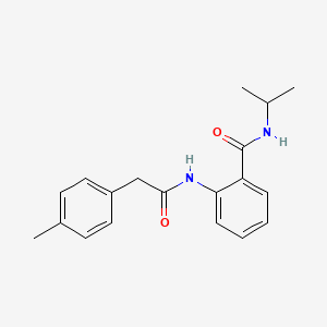 molecular formula C19H22N2O2 B11163848 2-{[(4-methylphenyl)acetyl]amino}-N-(propan-2-yl)benzamide 