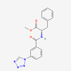 molecular formula C18H17N5O3 B11163879 methyl N-{[3-(1H-tetrazol-1-yl)phenyl]carbonyl}-L-phenylalaninate 