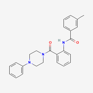 3-methyl-N-{2-[(4-phenylpiperazin-1-yl)carbonyl]phenyl}benzamide