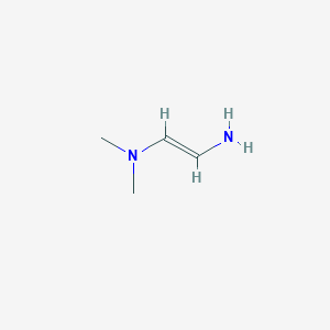 molecular formula C4H10N2 B111639 [(E)-2-氨基乙烯基]二甲胺 CAS No. 1314992-35-2