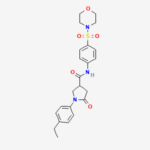 1-(4-ethylphenyl)-N-[4-(morpholin-4-ylsulfonyl)phenyl]-5-oxopyrrolidine-3-carboxamide