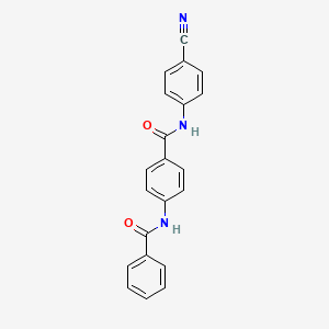 N-(4-cyanophenyl)-4-[(phenylcarbonyl)amino]benzamide