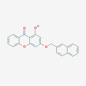 molecular formula C24H16O4 B11163940 1-hydroxy-3-(2-naphthylmethoxy)-9H-xanthen-9-one 