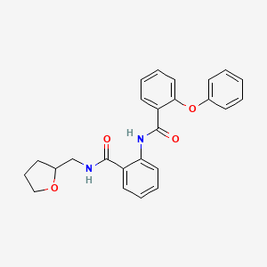 2-phenoxy-N-{2-[(tetrahydrofuran-2-ylmethyl)carbamoyl]phenyl}benzamide