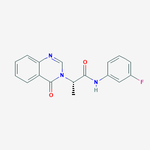 (2S)-N-(3-fluorophenyl)-2-(4-oxoquinazolin-3(4H)-yl)propanamide