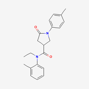 N-ethyl-N-(2-methylphenyl)-1-(4-methylphenyl)-5-oxopyrrolidine-3-carboxamide